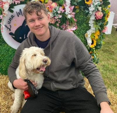 Me and Daisy the Cockapoo at Harewood Dog Festival 2023